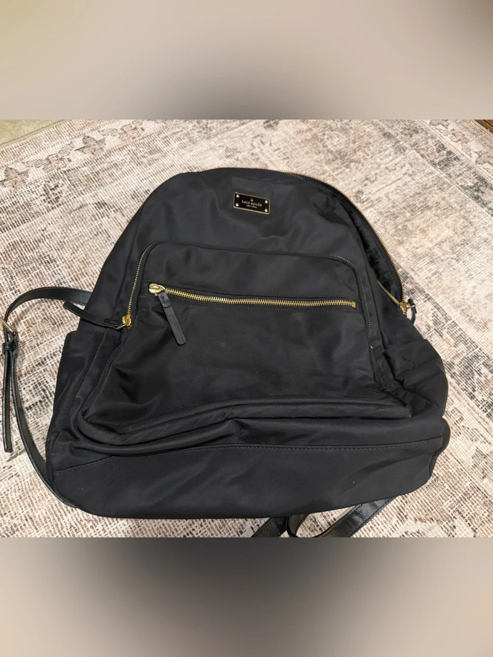 Kate Spade ♠️ Nylon Backpack with Gold Hardware